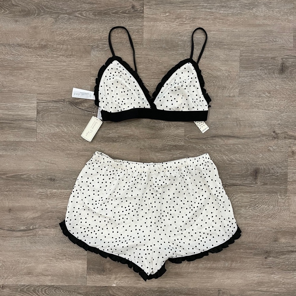 Bralette and shorts set